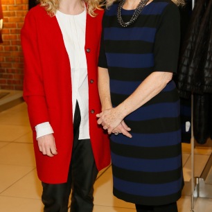 Emma Dempsey and Carolyn Donnelly at the Dunnes Stores Christmas event